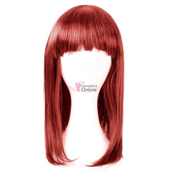 Peruca din fibra sintetica cu par de 40 cm drept  Roscat 811139#